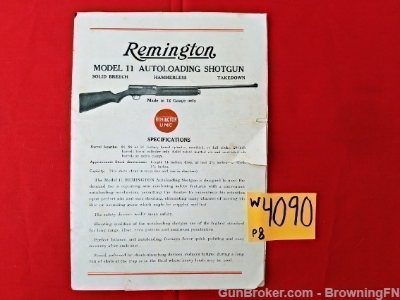 Orig Remington Model 11 Owners Manual-img-0