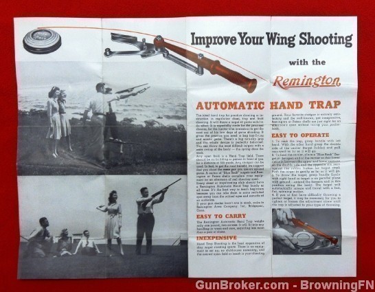 Original Remington Automatic Hand Trap Flyer-img-2