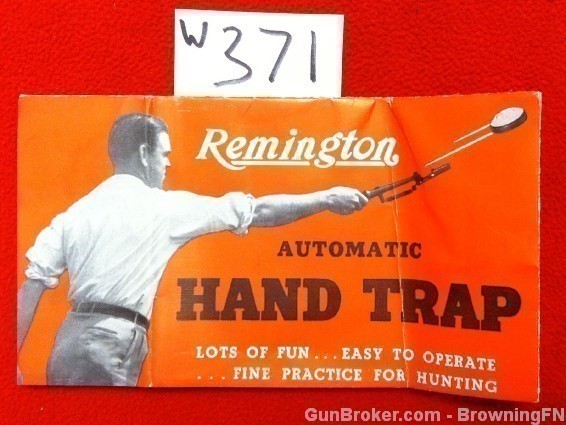 Original Remington Automatic Hand Trap Flyer-img-0