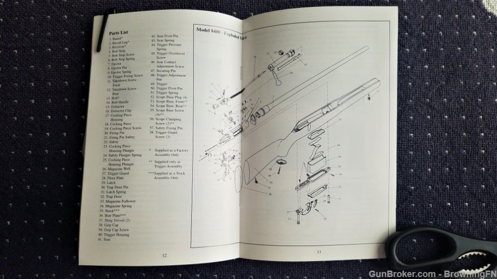 Orig Kimber Model 8400 Owners Manual 2003-img-1