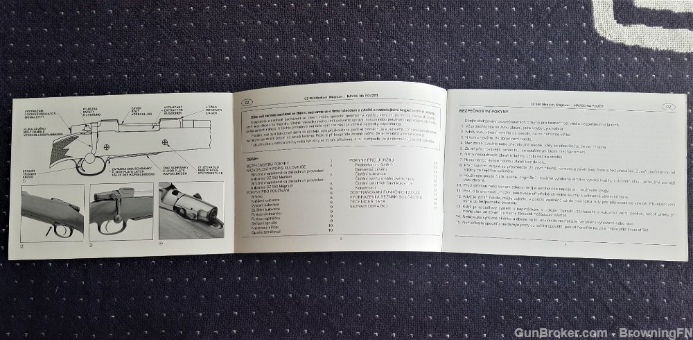 Orig CZ Model 550 Owners Manual 2004-img-1