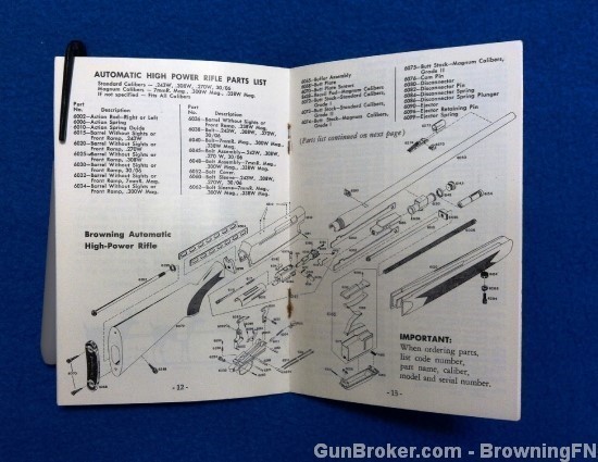 Orig Browning High Power Owners Manual  BAR Rifle-img-2