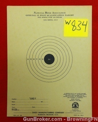 Orig Vintage Daisy Air Rifle Practice Target-img-0