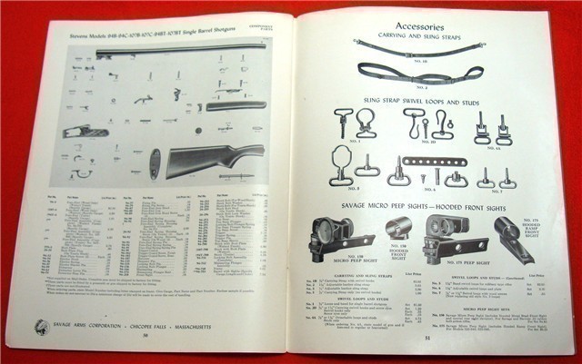 Orig Savage Stevens Fox Parts List Schematics 1951-img-7