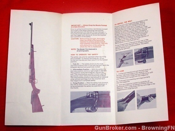 Orig Winchester Model 70 Owners Instruction Manual-img-2