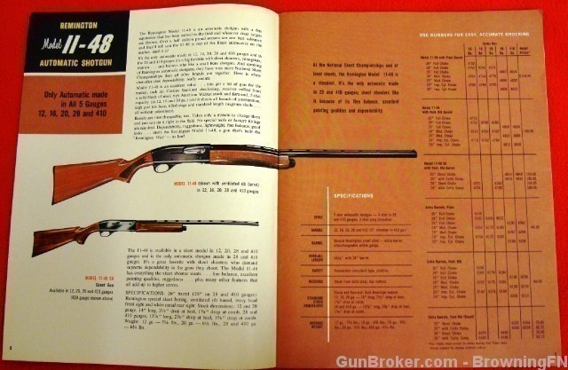 Orig Remington Catalog 1965 Model 1100 11-48 870-img-2