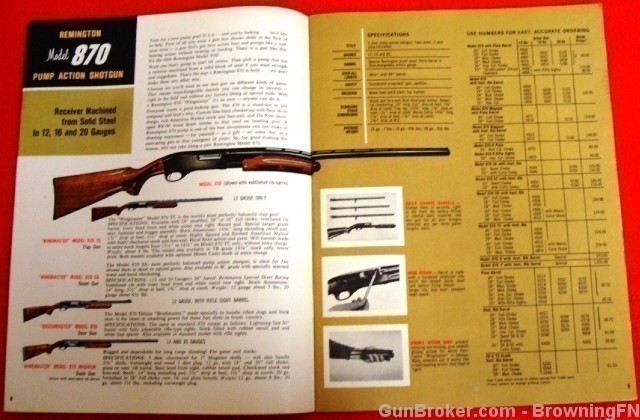Orig Remington Catalog 1965 Model 1100 11-48 870-img-3