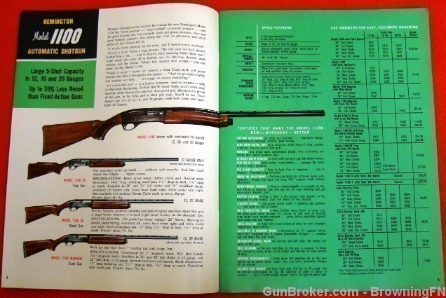 Orig Remington Catalog 1965 Model 1100 11-48 870-img-1