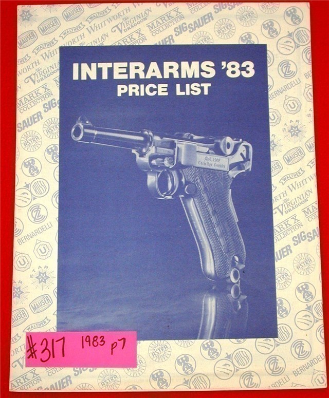 Orig Interarms Catalog Walther Sig Astra 1983-img-0