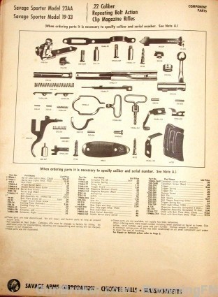 1950s Savage Stevens Fox Part Schematic Catalog-img-2