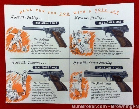 Orig Colt .22 Double Your Fun Flyer 22-img-1