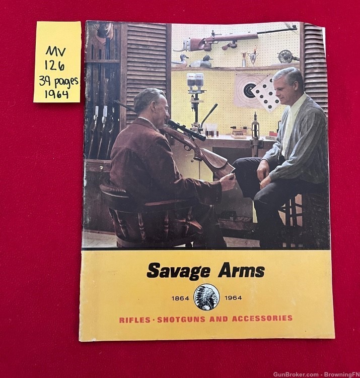 Vintage 1964 Savage Arms Catalog All Models for Year Pictured.......-img-0