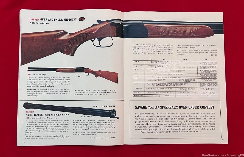 Vintage 1970 Savage Arms All Models for Year listed!-img-2