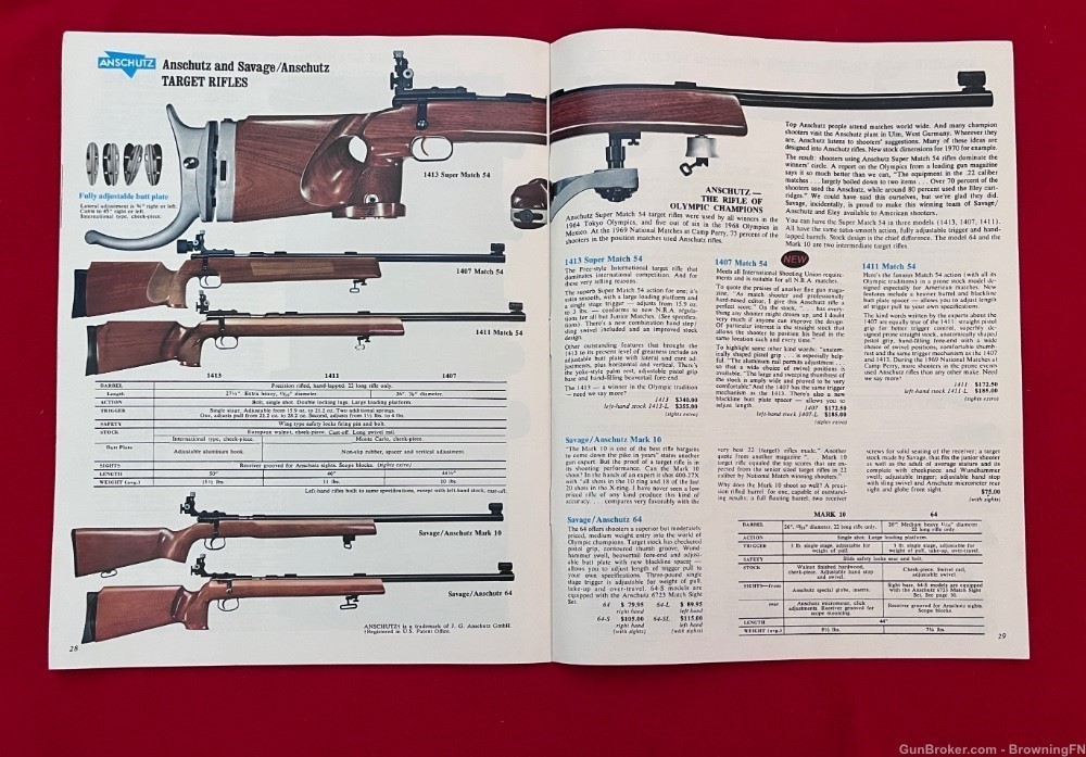 Vintage 1970 Savage Arms All Models for Year listed!-img-3