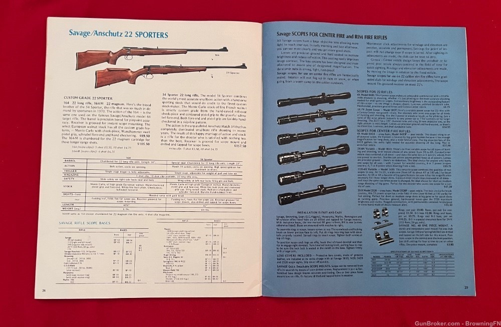 Vintage 1971 Savage Arms Catalog All Models for Year Pictured.......-img-4