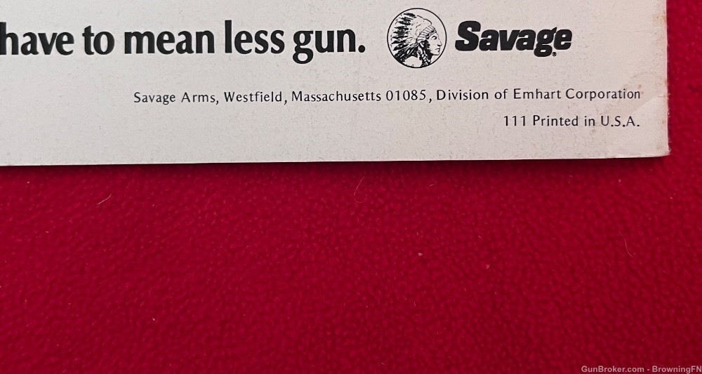 Vintage 1971 Savage Arms Catalog All Models for Year Pictured.......-img-6