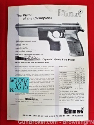 Orig Hammerli Walther Olympia New Features Flyer-img-0