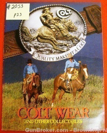 Orig Colt Catalog Accessories Collectables-img-0