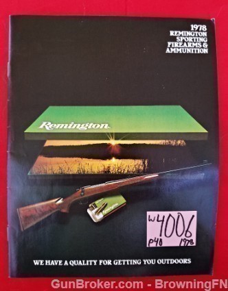 Orig Remington Catalog 1978 Model 1100 870 3200-img-0