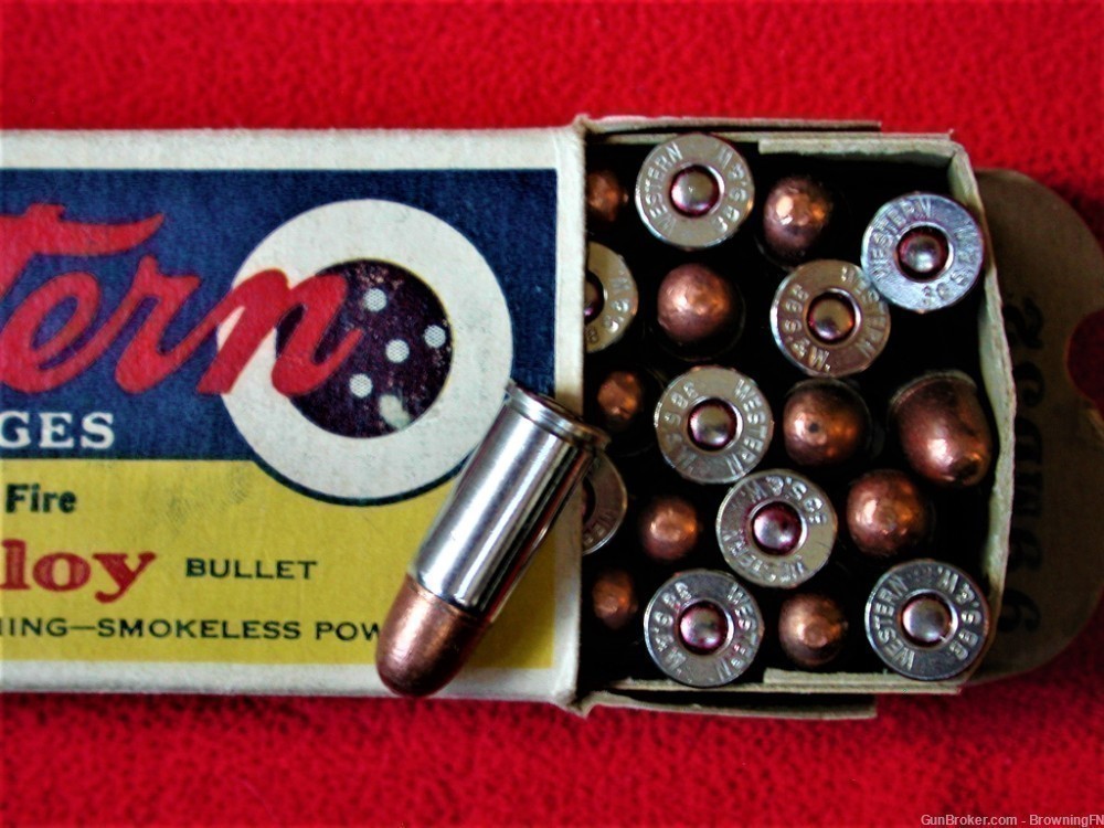  Rare Western Bullseye Box .38 Short S&W 50 Round Box Original M&P Victory -img-1