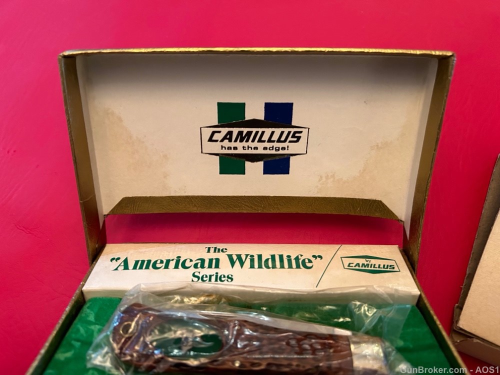 Vintage Camillus USA American Wildlife Series 10G Mountain Sheep Knife NOS-img-10