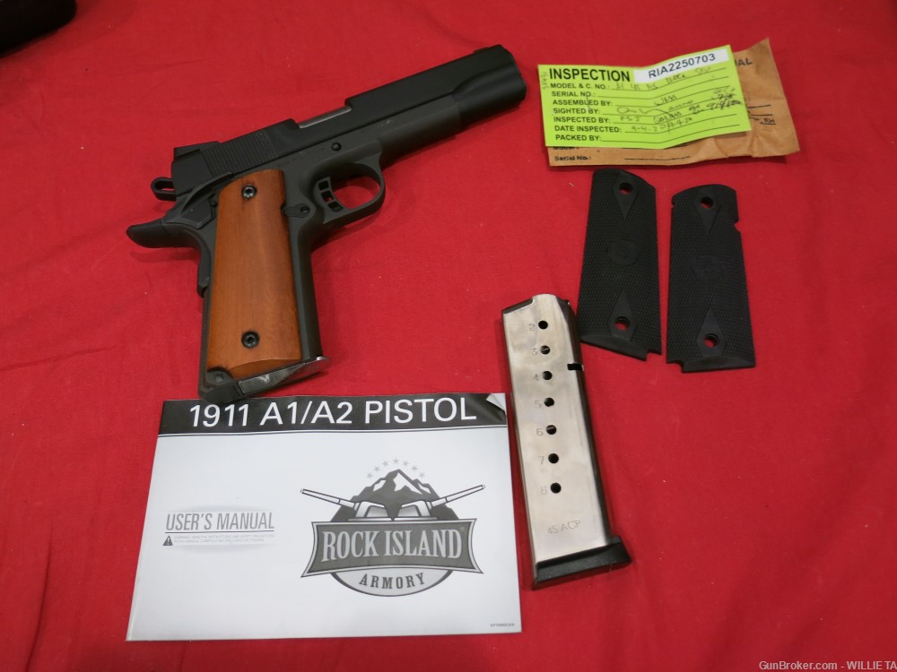 ROCK ISLAND 1911A1 UNFIRED & LOADED IN BX 45ACP ALL BELLS & WHISTLES NORESV-img-3