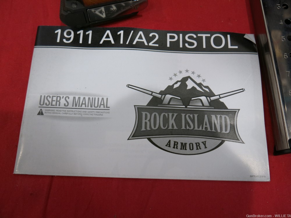 ROCK ISLAND 1911A1 UNFIRED & LOADED IN BX 45ACP ALL BELLS & WHISTLES NORESV-img-6