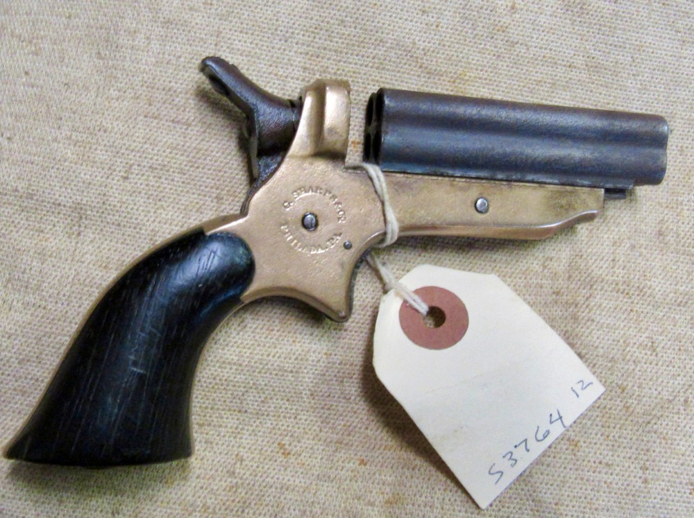 Civil War Era Sharps 4 Barrel .22 Derringer Pistol .01 NO RESERVE-img-0