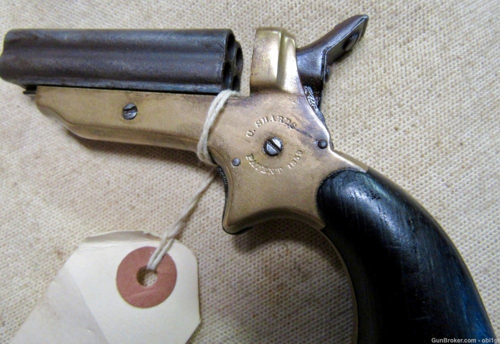 Civil War Era Sharps 4 Barrel .22 Derringer Pistol .01 NO RESERVE-img-4
