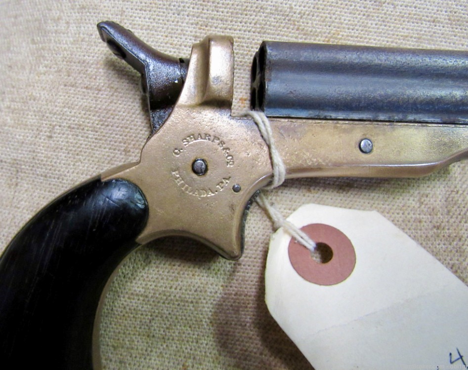 Civil War Era Sharps 4 Barrel .22 Derringer Pistol .01 NO RESERVE-img-1