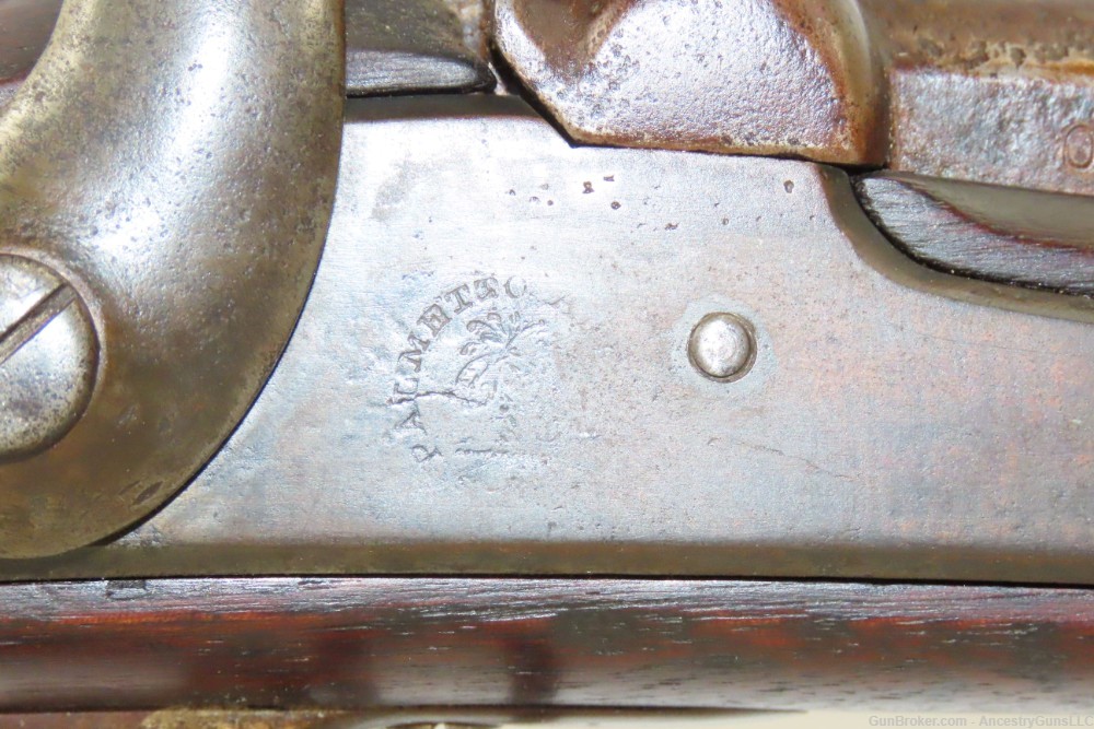 CIVIL WAR South Carolina CONFEDERATE Antique PALMETTO ARMORY Rifled Musket -img-5