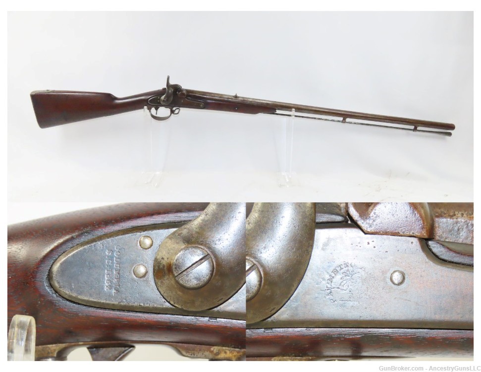 CIVIL WAR South Carolina CONFEDERATE Antique PALMETTO ARMORY Rifled Musket -img-0