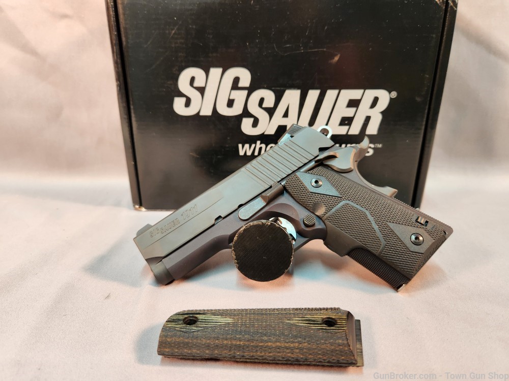 SIG SAUER 1911 ULTRA COMPACT 45ACP USED! PENNY AUCTION!-img-0