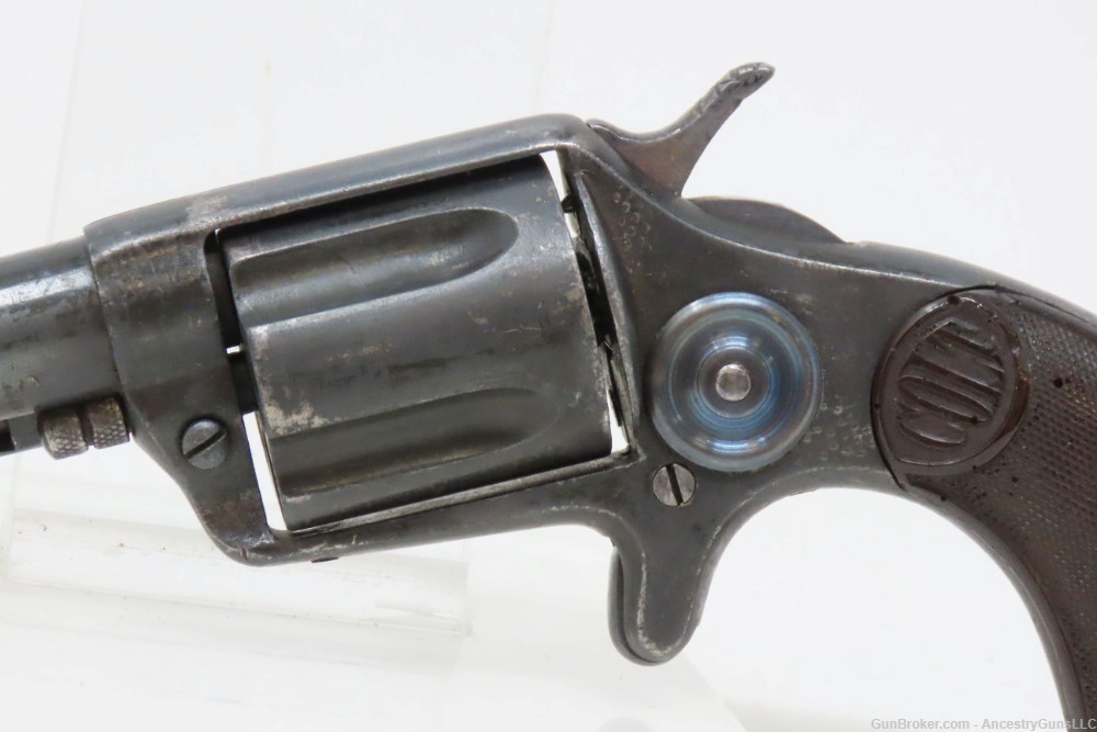 RARE Antique COLT New Police “COP & THUG” .38 Colt WILD WEST Era Revolver  -img-3