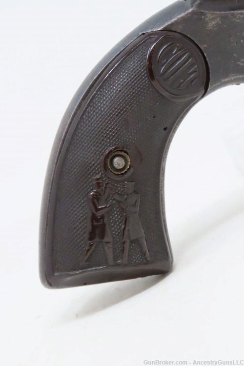 RARE Antique COLT New Police “COP & THUG” .38 Colt WILD WEST Era Revolver  -img-15