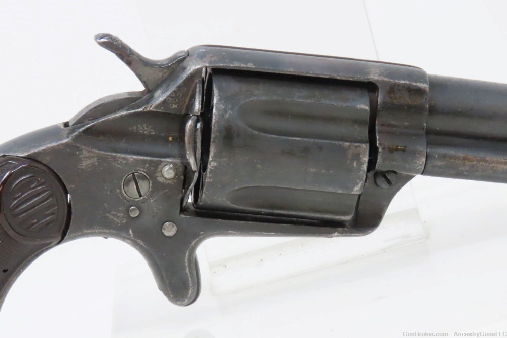 RARE Antique COLT New Police “COP & THUG” .38 Colt WILD WEST Era Revolver  -img-16