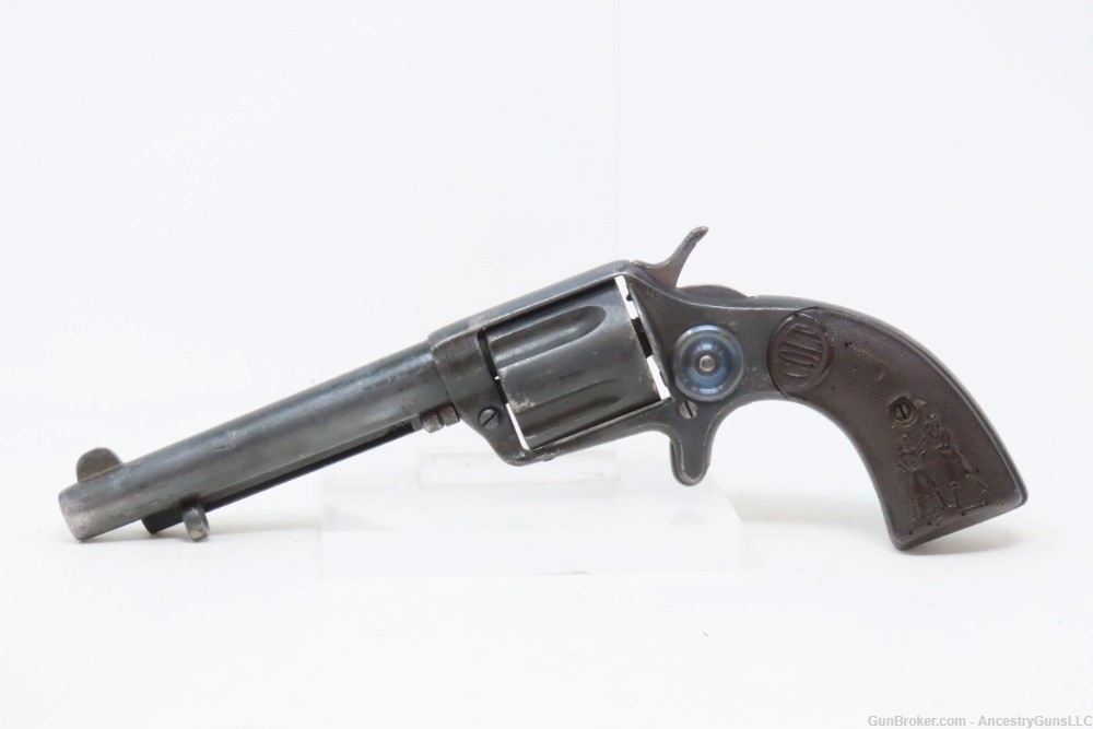 RARE Antique COLT New Police “COP & THUG” .38 Colt WILD WEST Era Revolver  -img-1