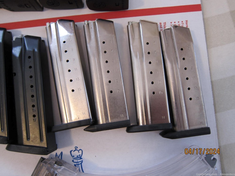 Pistol Magazine Lot Special 56 Mags 9mm 40 45 Cals -img-12