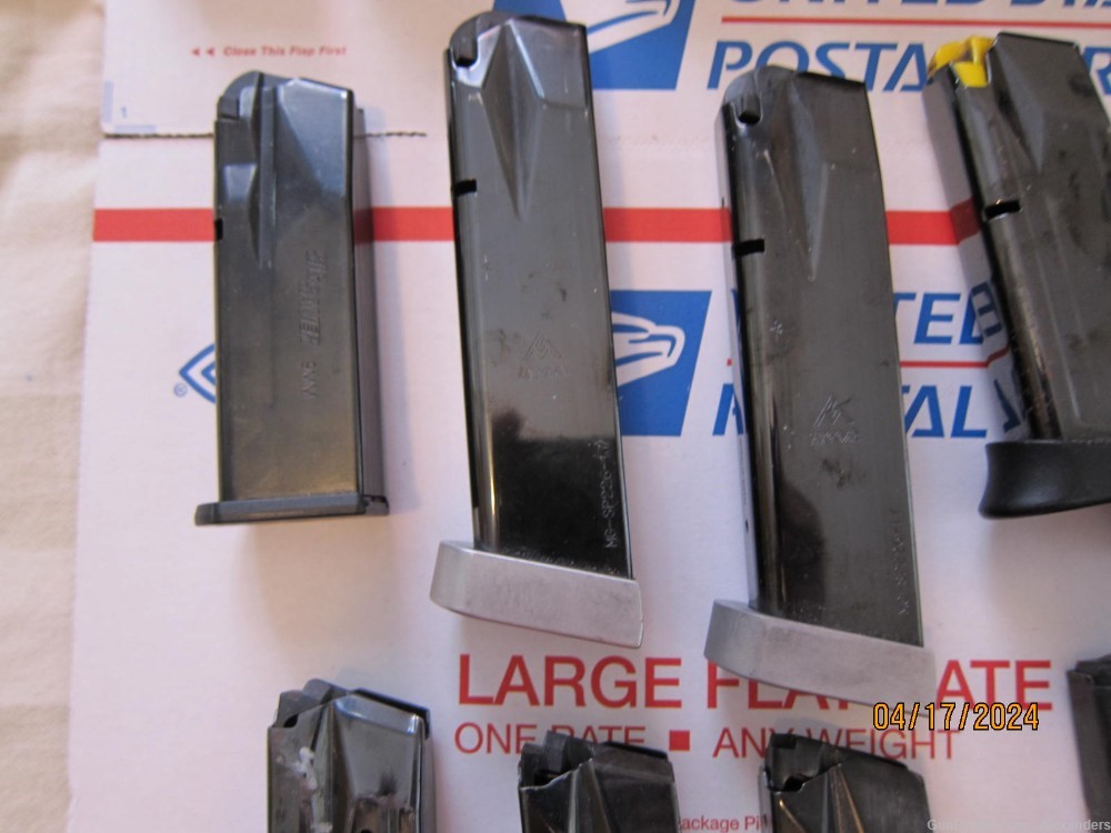 Pistol Magazine Lot Special 56 Mags 9mm 40 45 Cals -img-9