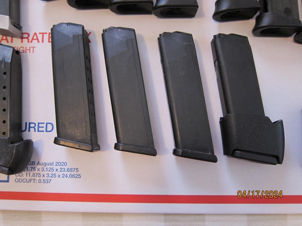 Pistol Magazine Lot Special 56 Mags 9mm 40 45 Cals -img-15