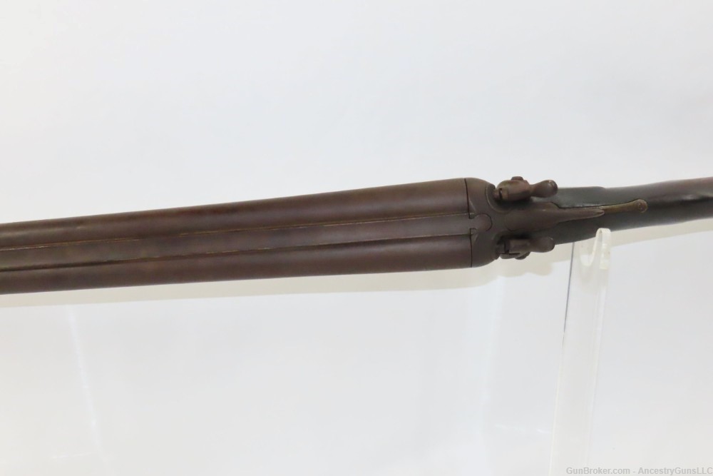 Antique ENGRAVED “THE UNIVERSAL” 12 Gauge Double Barrel SxS HAMMER Shotgun -img-11