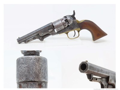 c1863 mfr. Antique COLT 1862 POCKET NAVY .36 Percussion Revolver CIVIL WAR 