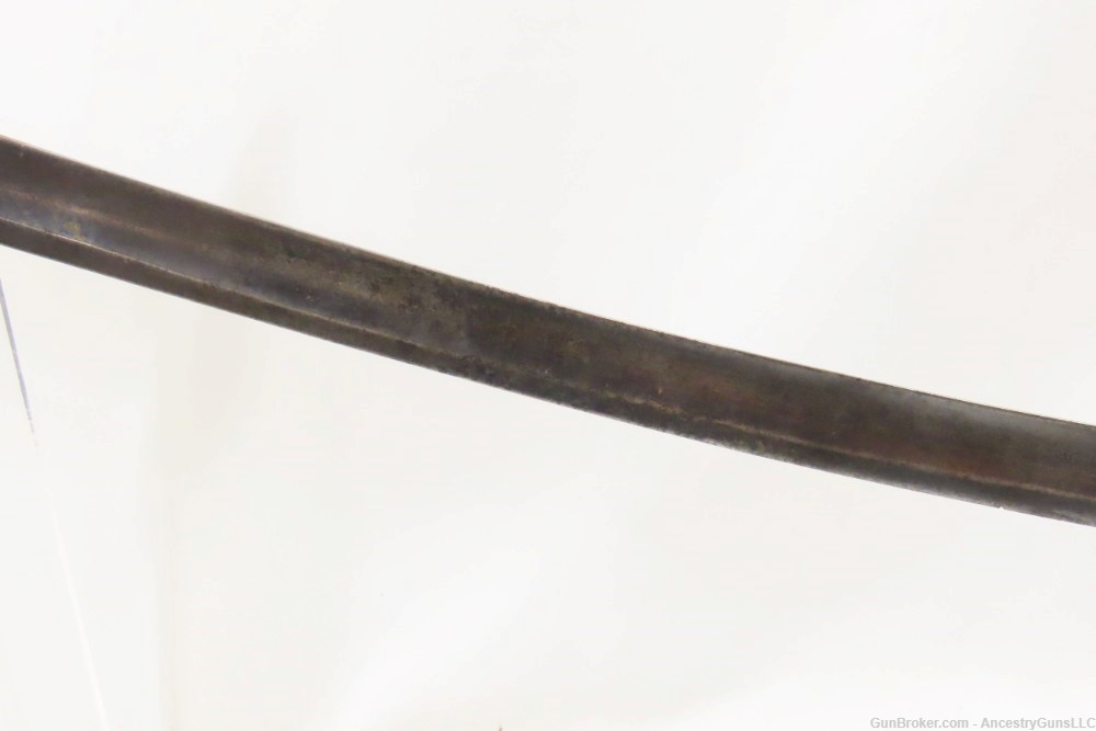 Mid-1800s Antique CAVALRY Style Saber with IRON GUARD & RIBBED GRIP -img-12