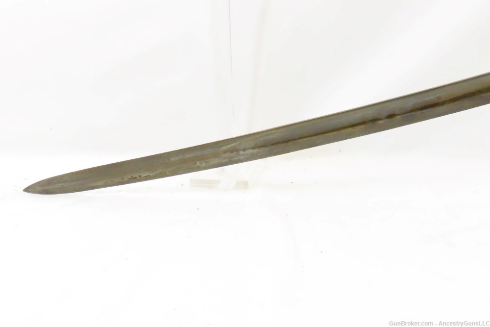 1871 Dated TOLEDO Marked Spanish CAVALRY Pattern MILITARY Sword w/SCABBARD -img-5