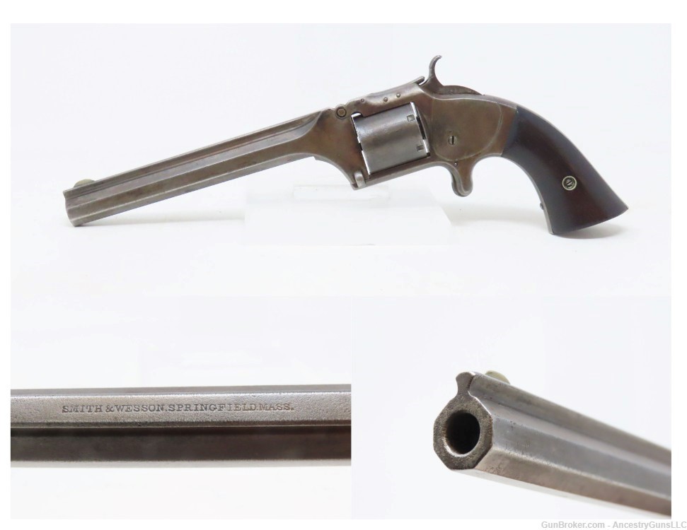 c1860s Antique SMITH & WESSON No. 2 “Old Army” .32 Rimfire Hickok WILD WEST-img-0