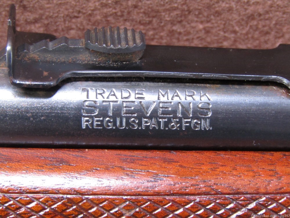 J Stevens Arms Co 22 S/L/LR Bolt Action Rifle Tube Mag C&R Okay-img-6
