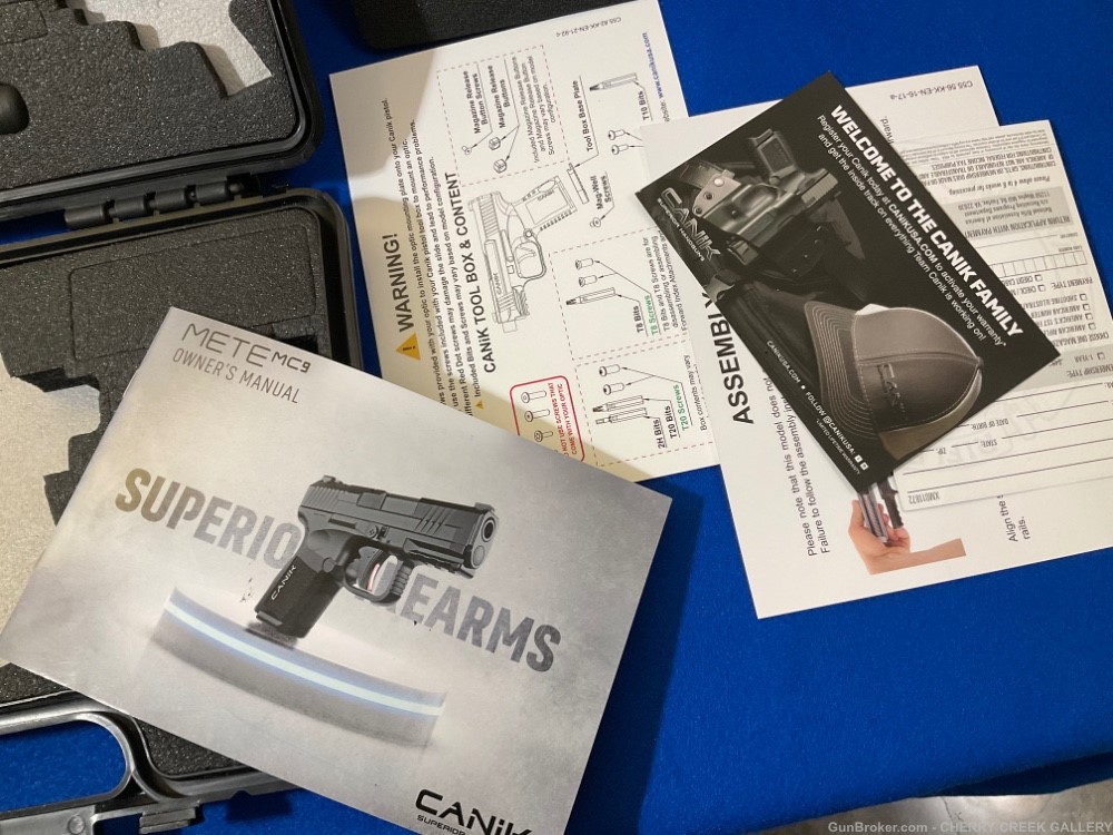 Canik pistol 9mm mete mc9 holster set 15 & 12 magazine edc carry 9 century-img-16