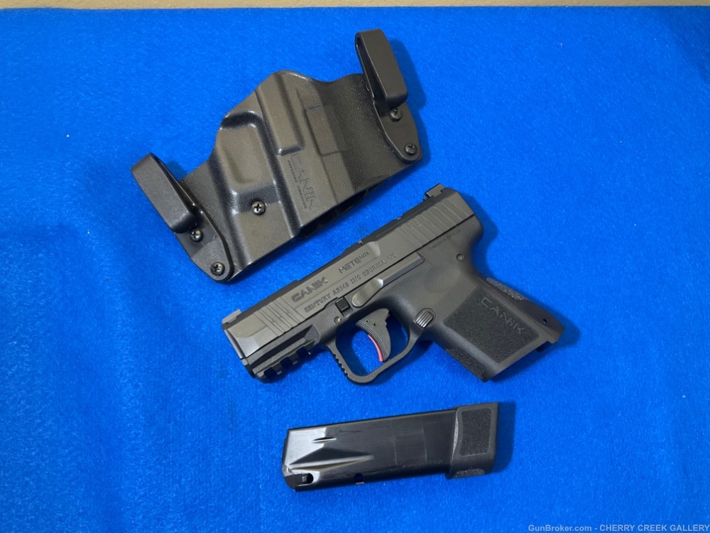 Canik pistol 9mm mete mc9 holster set 15 & 12 magazine edc carry 9 century-img-1