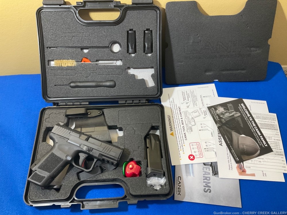 Canik pistol 9mm mete mc9 holster set 15 & 12 magazine edc carry 9 century-img-0