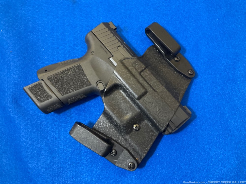 Canik pistol 9mm mete mc9 holster set 15 & 12 magazine edc carry 9 century-img-12